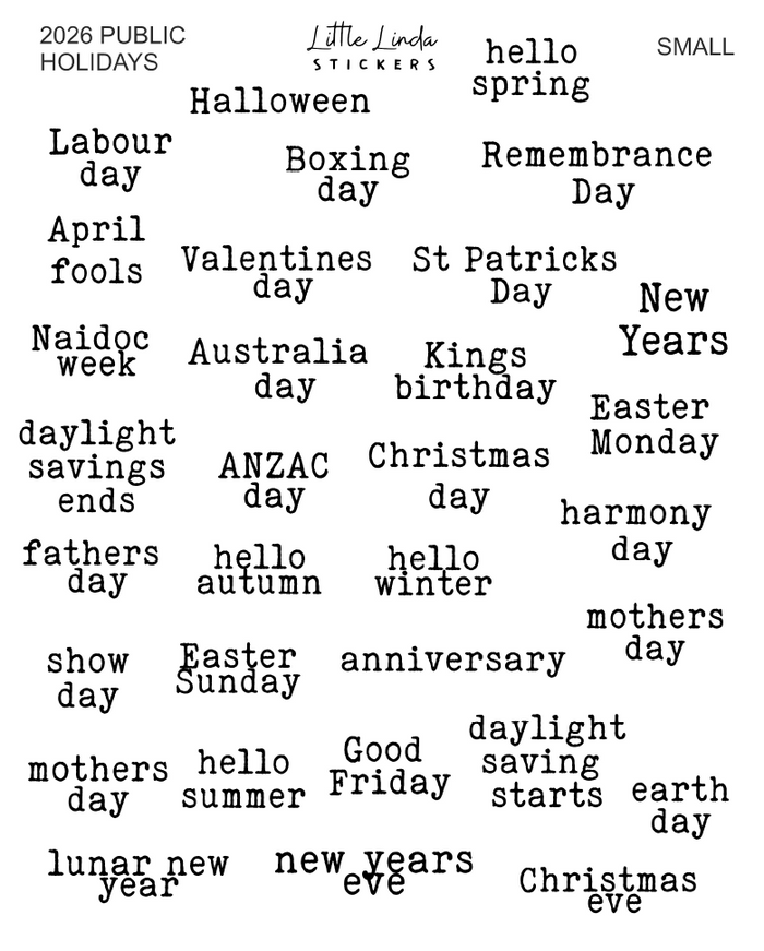 2026 | Back to Basics - Important Dates
