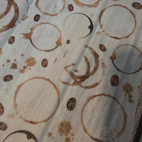 Printed Vellum Sheet - Coffee Stains