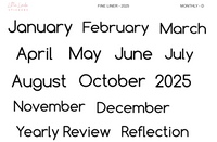 2025 | Classic Monthly (L)