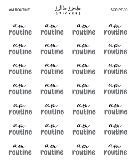 AM Routine | SCRIPT