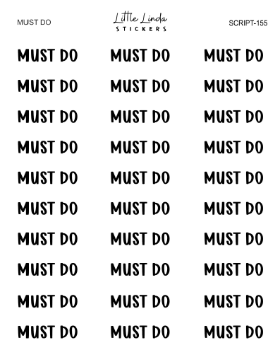 Must Do | SCRIPT