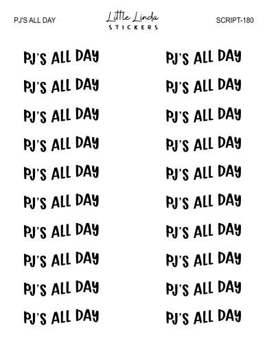 PJ's All Day | SCRIPT