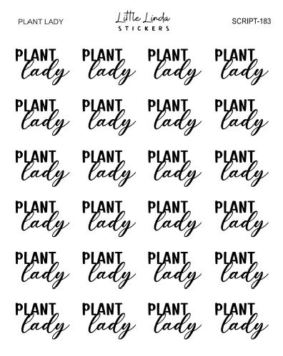 Plant Lady | SCRIPT