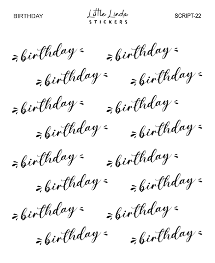 Birthday | SCRIPT