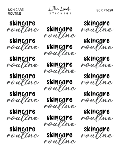 Skincare Routine | SCRIPT