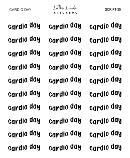 Cardio Day | SCRIPT