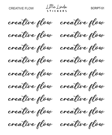 Creatine flow | SCRIPT