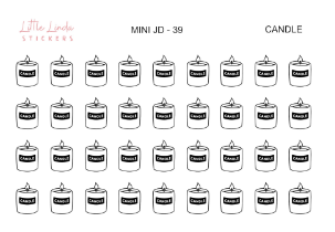 Candle - Mini Journaling Doodle Icon