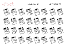Newspaper - Mini Journaling Doodle Icon
