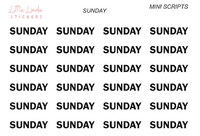 Days of the week - Mini Scripts