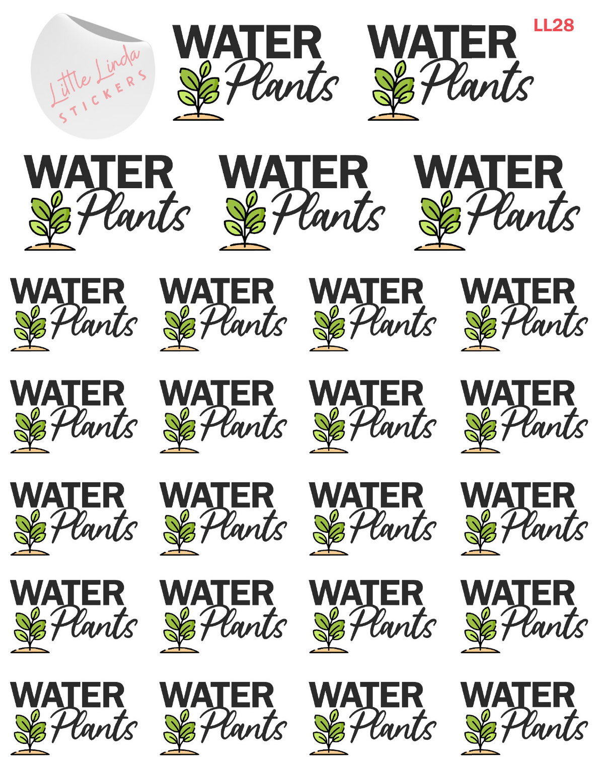 Water Plants Stickers