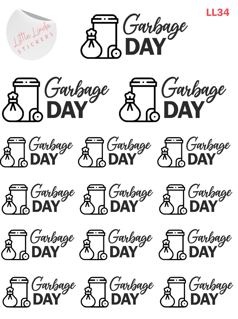 Garbage Day Stickers