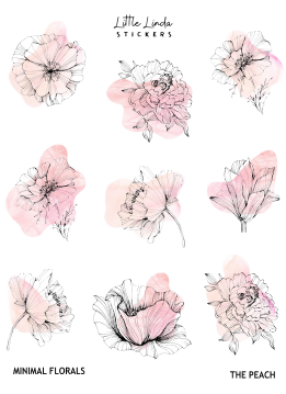 Minimal Watercolour Florals II