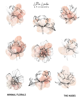 Minimal Watercolour Florals III