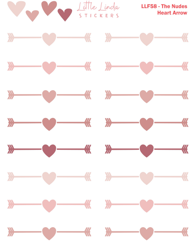 Heart Arrow Headers