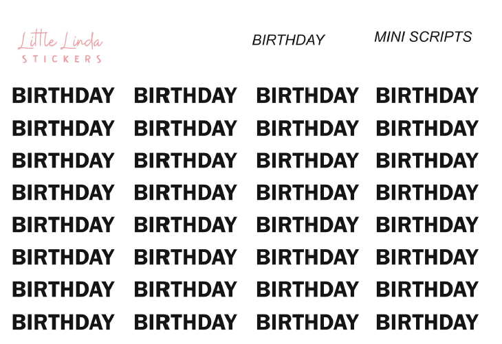 Birthday - Mini