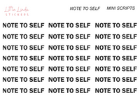 Note to Self - Mini